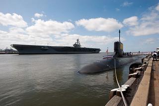 USS Bush and USS New Mexico